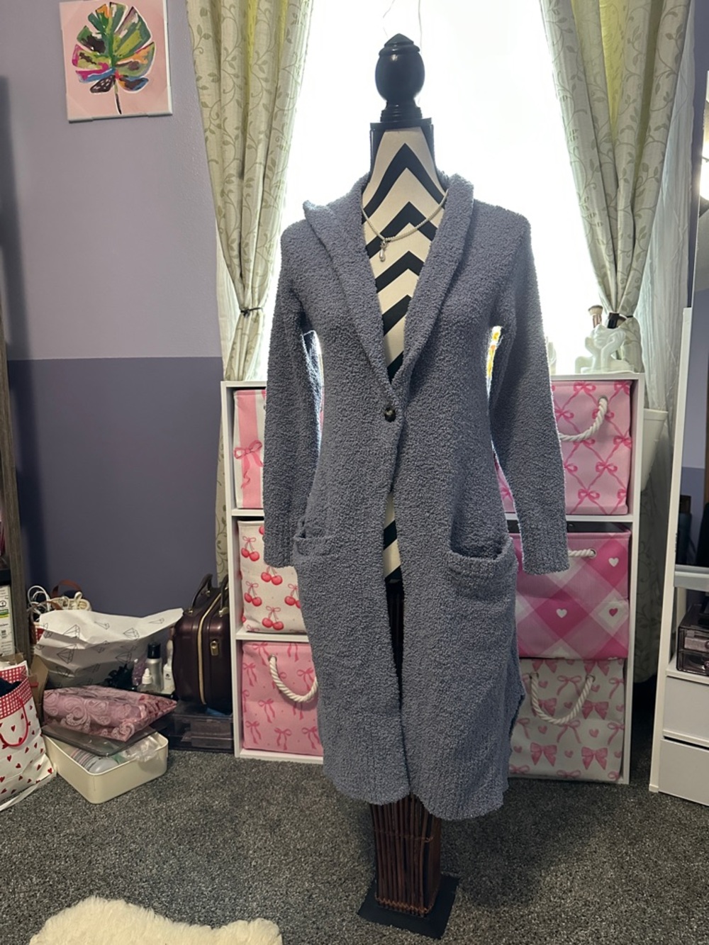 UGG Cozy Hooded Long robe xs-read description